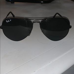 Ray-Ban Polarized Black Aviator Sunglasses